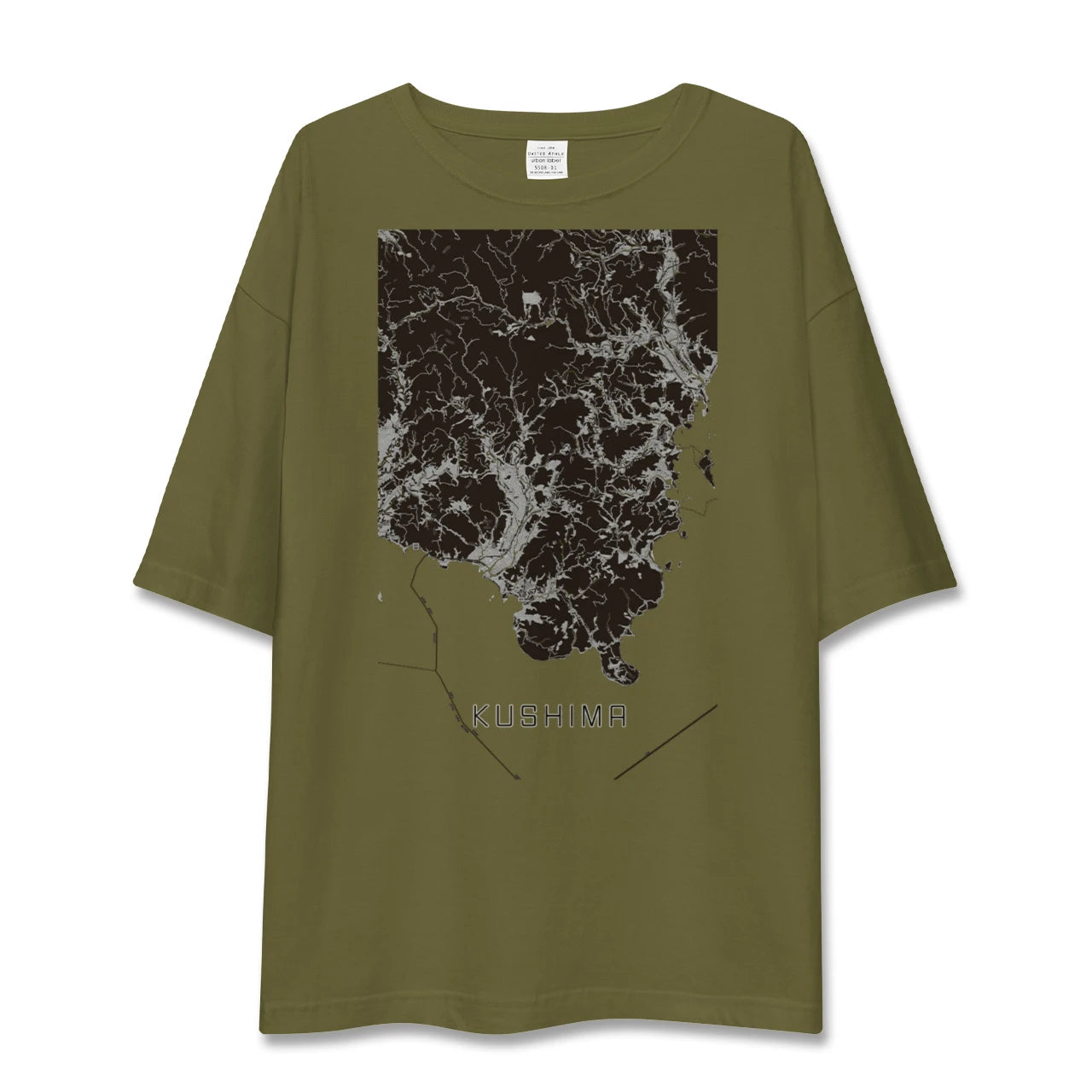 【串間(宮崎県)】地図柄ビッグシルエットTシャツ