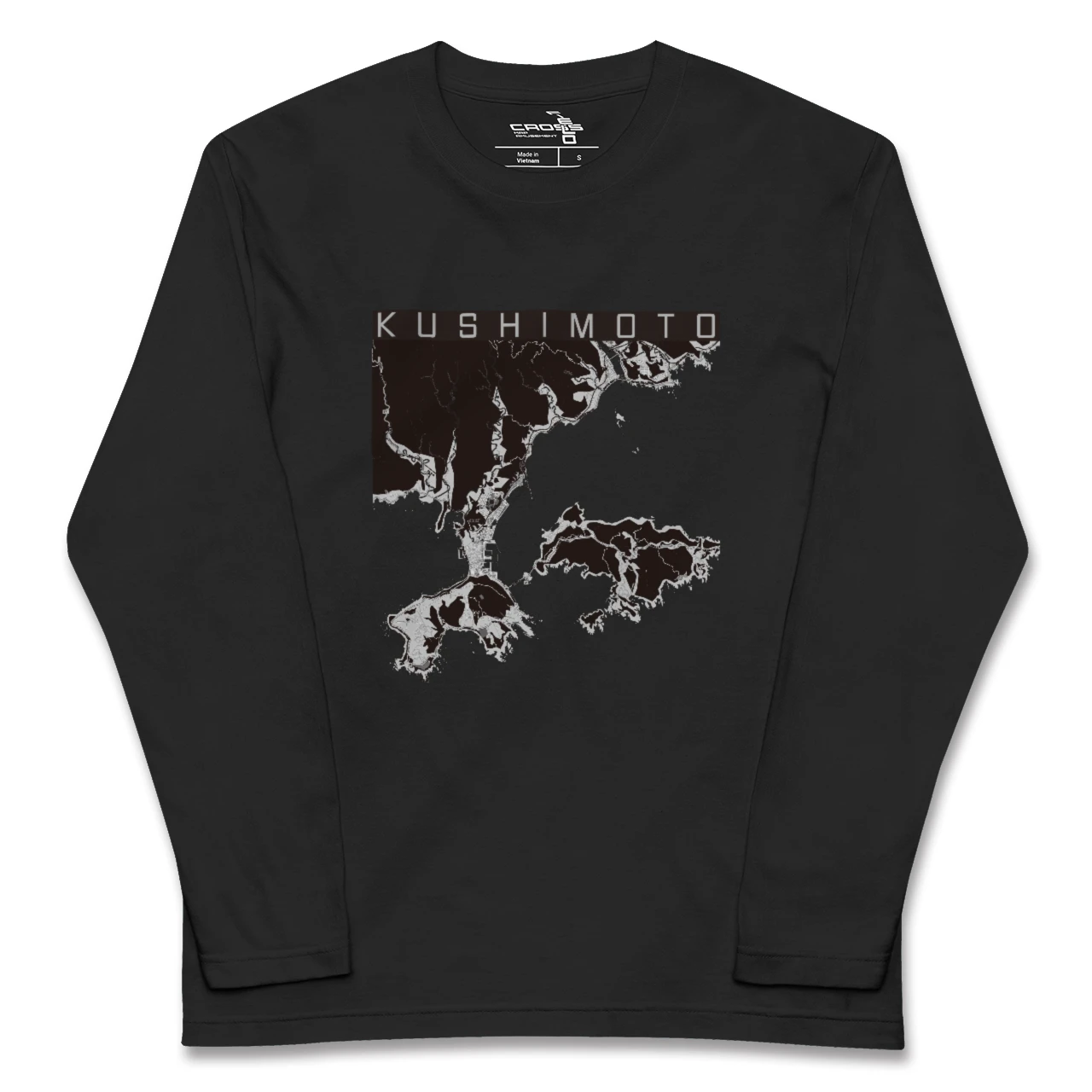 【串本(和歌山県)】地図柄ロングスリーブTシャツ