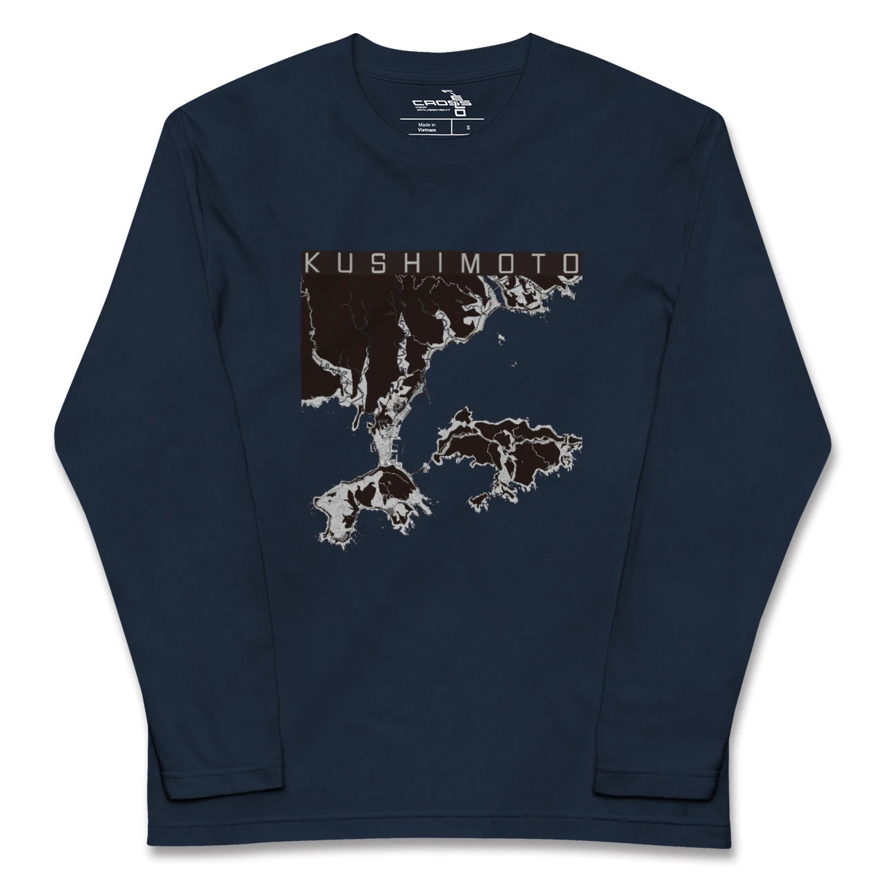 【串本(和歌山県)】地図柄ロングスリーブTシャツ