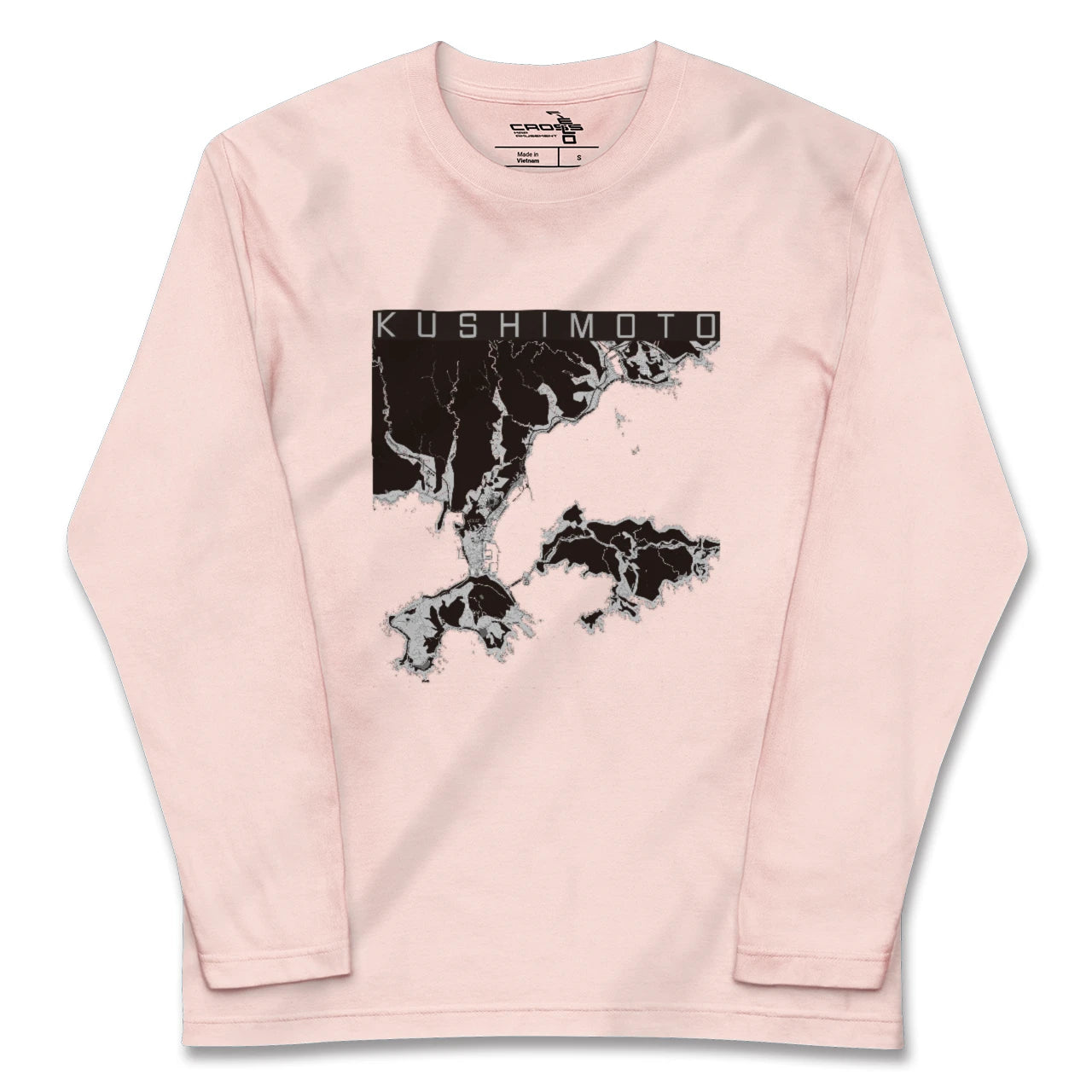 【串本(和歌山県)】地図柄ロングスリーブTシャツ