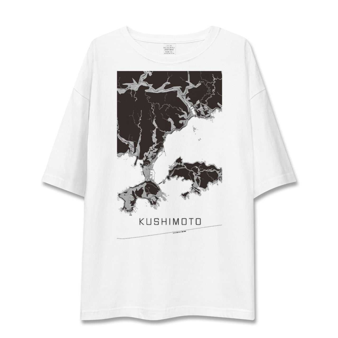 【串本(和歌山県)】地図柄ビッグシルエットTシャツ