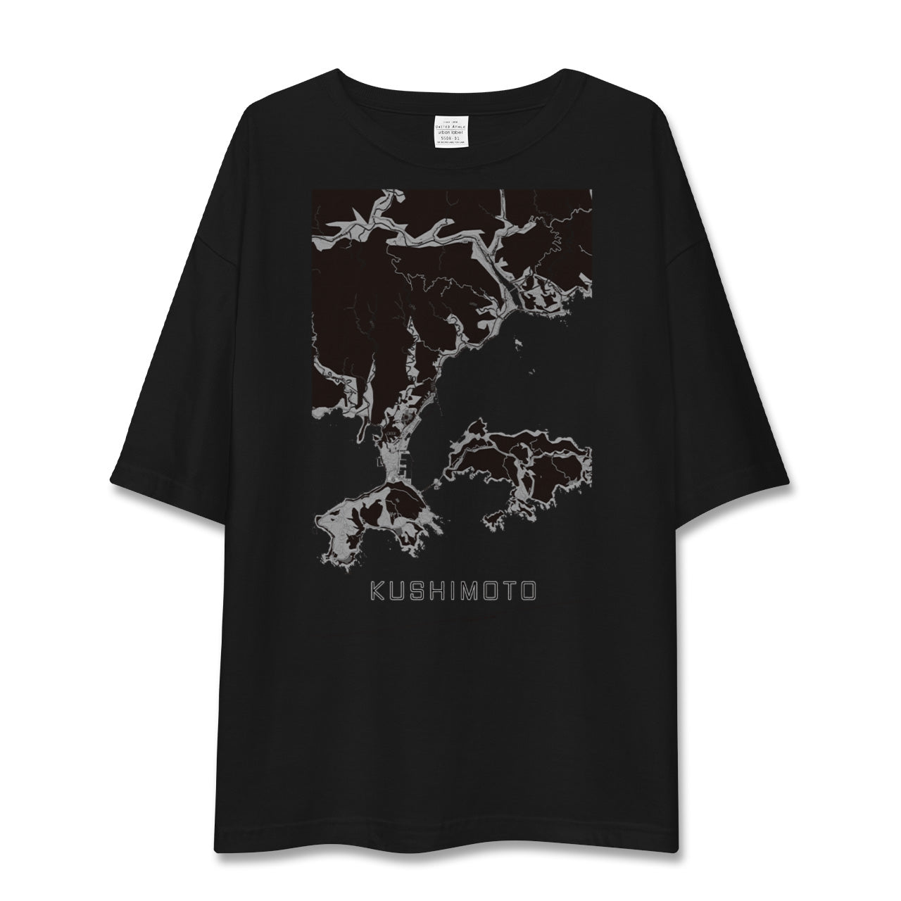 【串本(和歌山県)】地図柄ビッグシルエットTシャツ