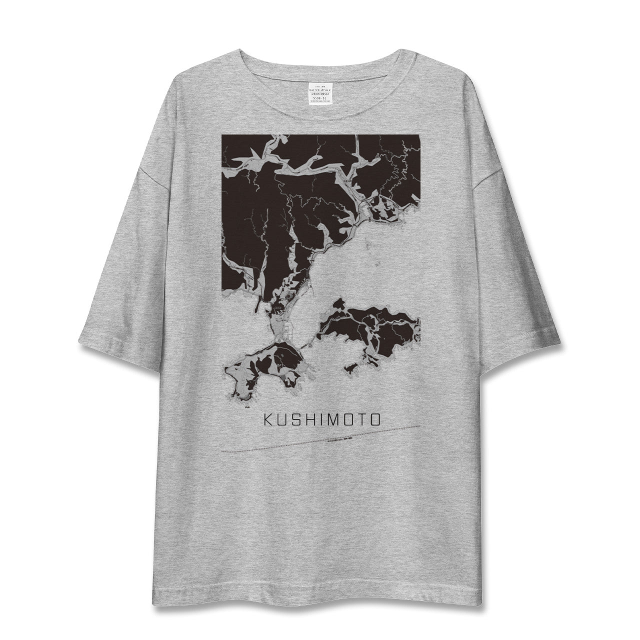 【串本(和歌山県)】地図柄ビッグシルエットTシャツ