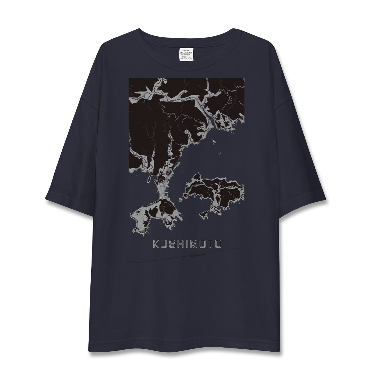 【串本(和歌山県)】地図柄ビッグシルエットTシャツ