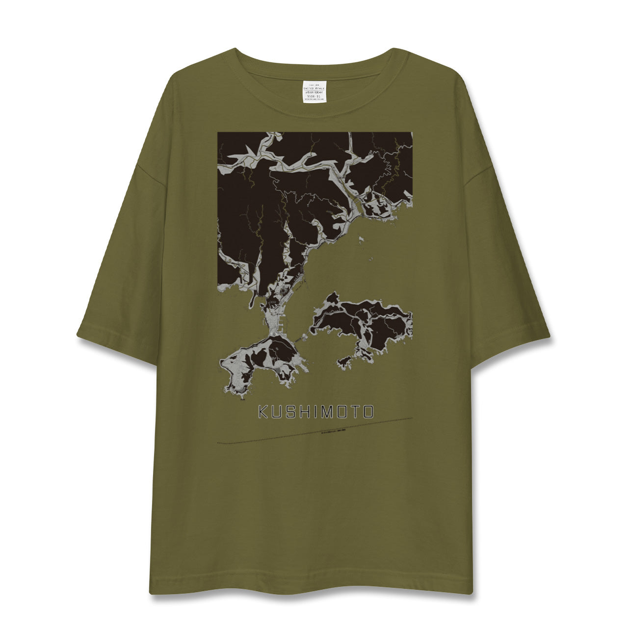 【串本(和歌山県)】地図柄ビッグシルエットTシャツ