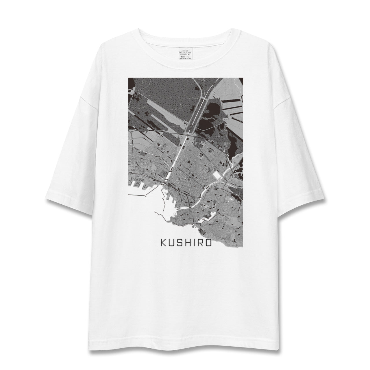 【釧路(北海道)】地図柄ビッグシルエットTシャツ