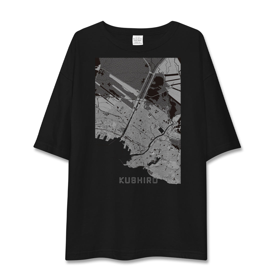 【釧路(北海道)】地図柄ビッグシルエットTシャツ