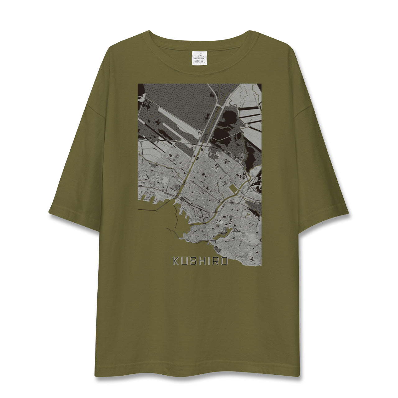 【釧路(北海道)】地図柄ビッグシルエットTシャツ