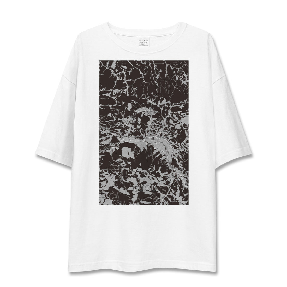 【玖珠(大分県)】地図柄ビッグシルエットTシャツ