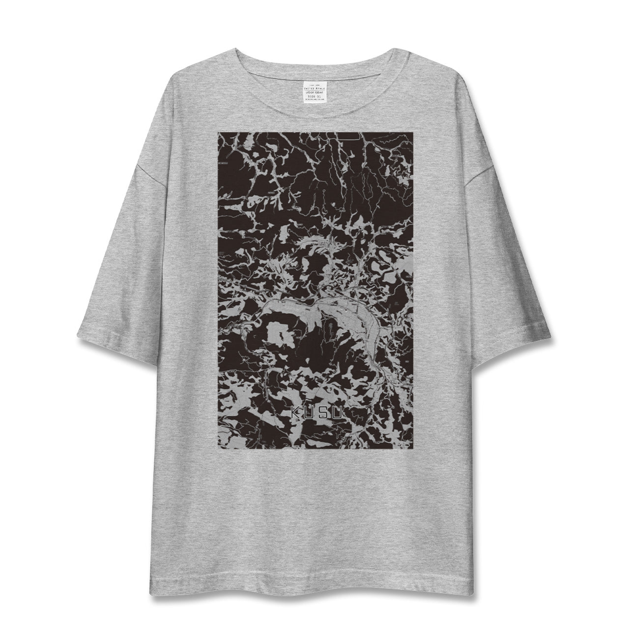 【玖珠(大分県)】地図柄ビッグシルエットTシャツ