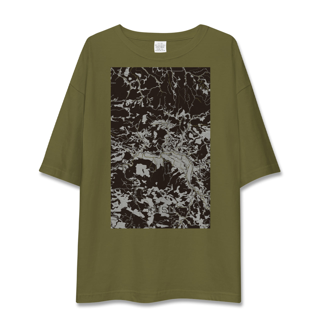 【玖珠(大分県)】地図柄ビッグシルエットTシャツ