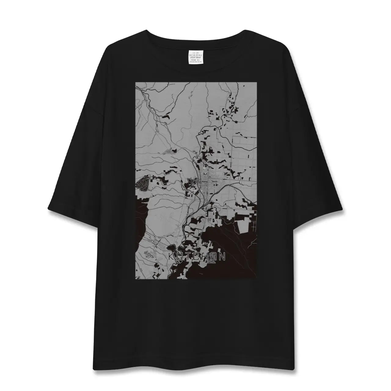 【倶知安(北海道)】地図柄ビッグシルエットTシャツ