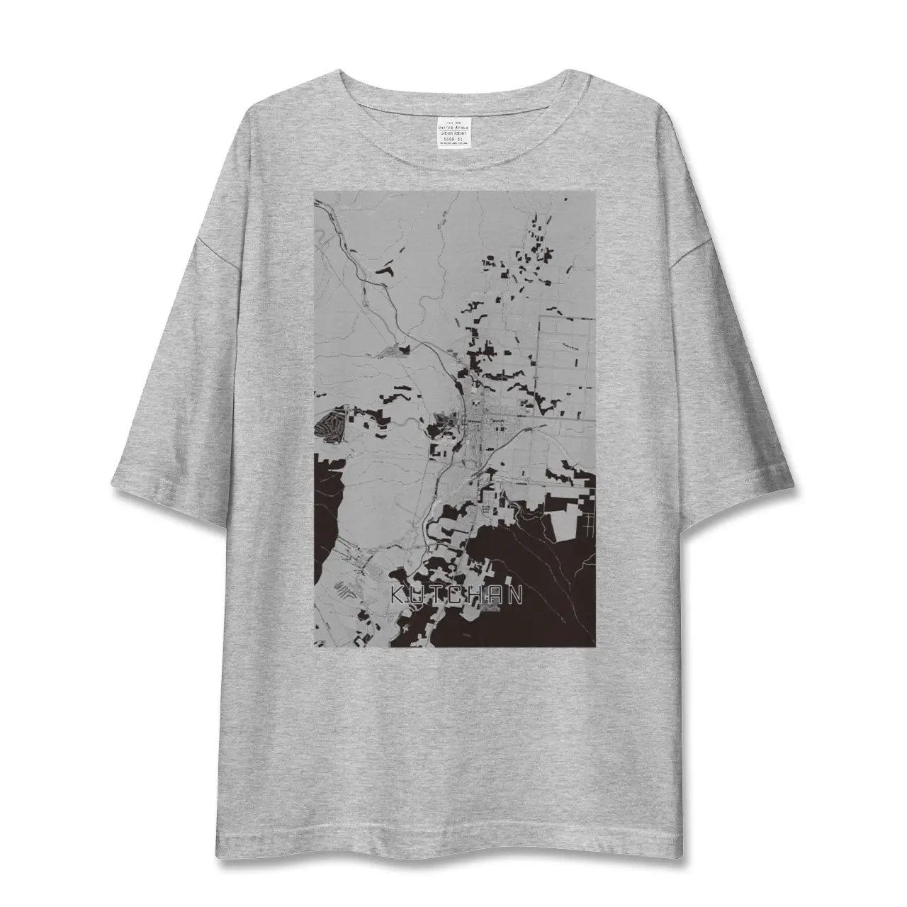 【倶知安(北海道)】地図柄ビッグシルエットTシャツ