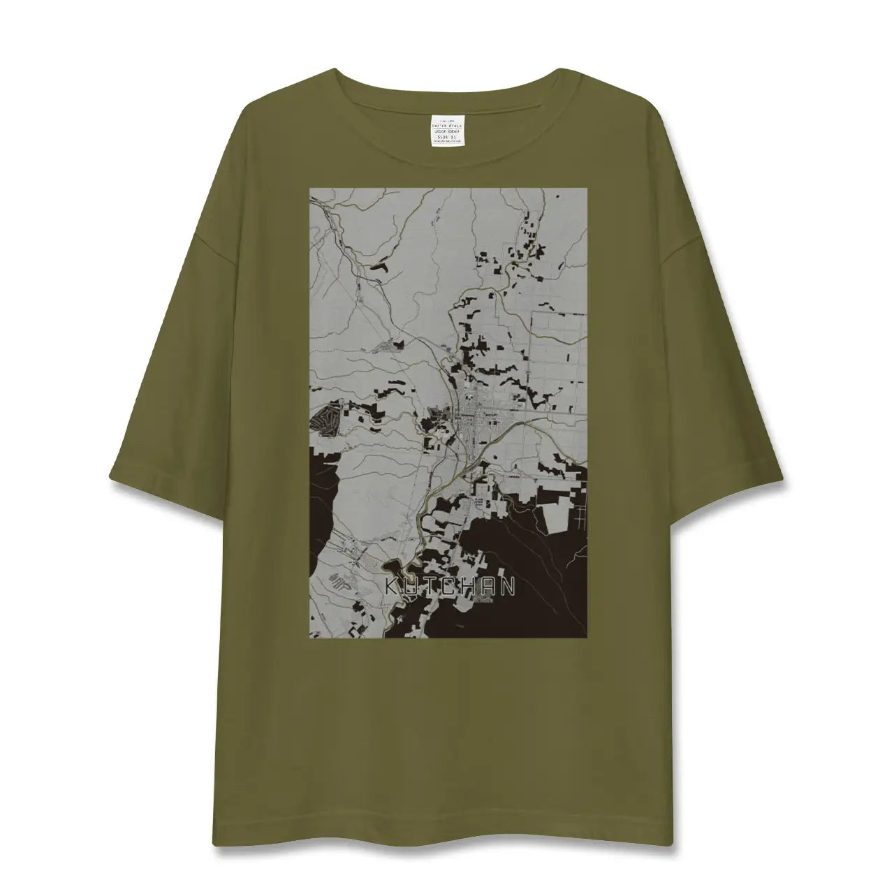 【倶知安(北海道)】地図柄ビッグシルエットTシャツ