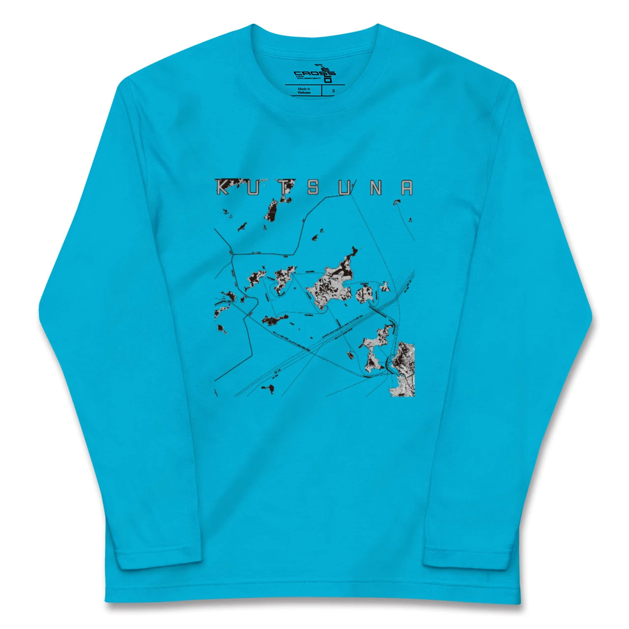 【忽那(愛媛県)】地図柄ロングスリーブTシャツ