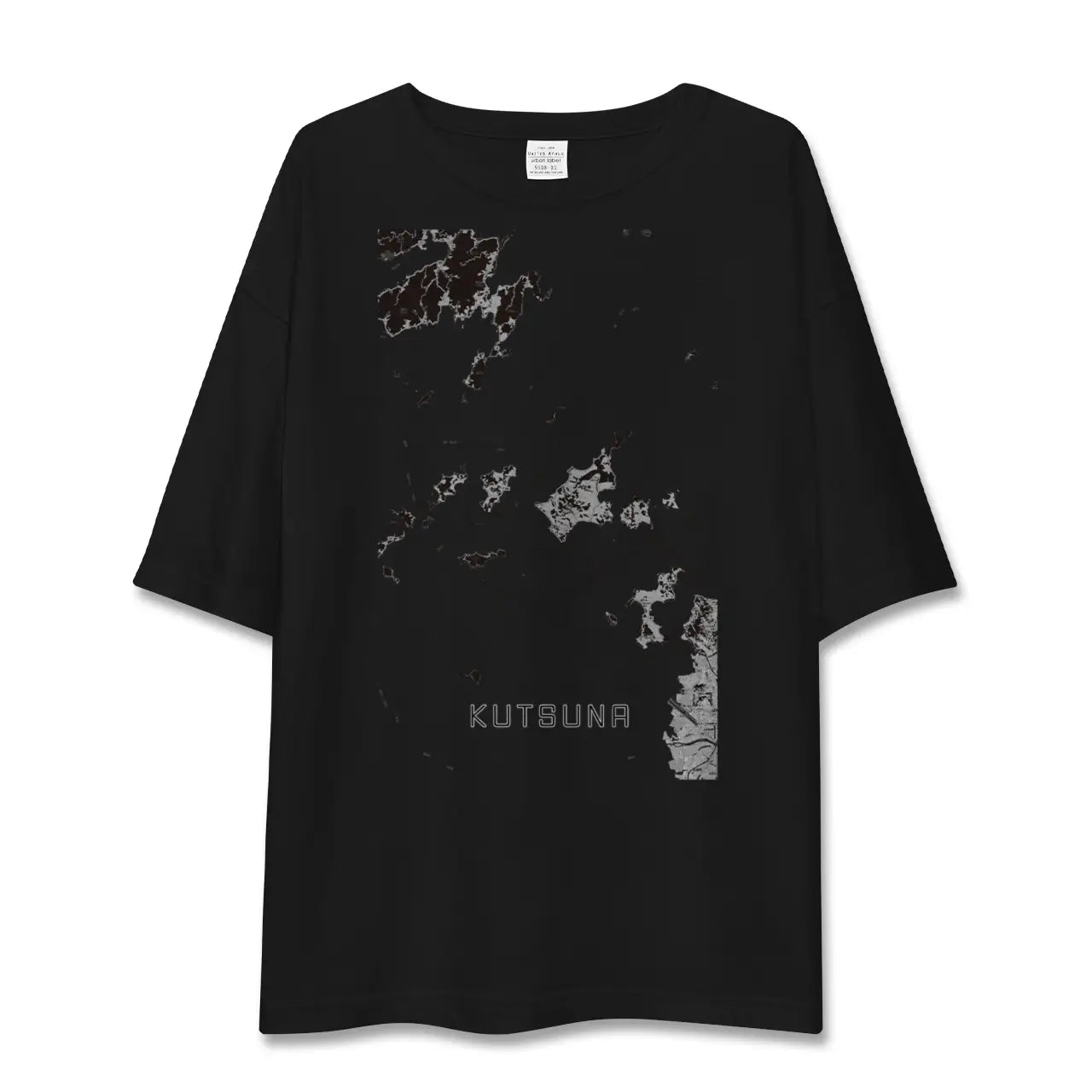 【忽那(愛媛県)】地図柄ビッグシルエットTシャツ