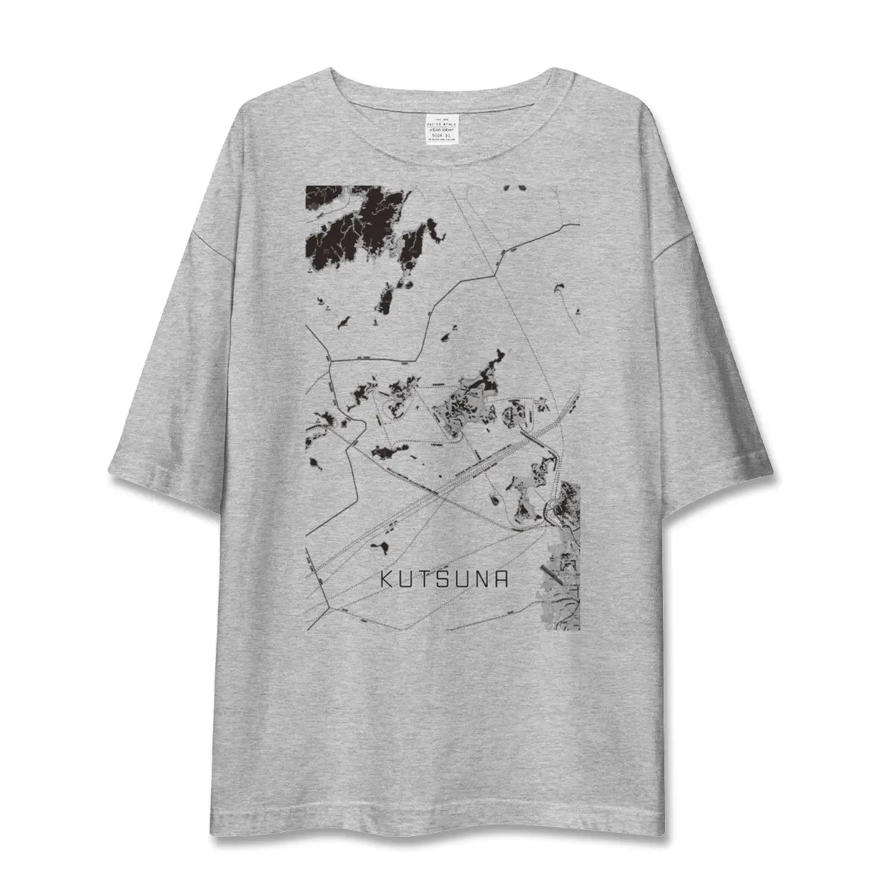【忽那(愛媛県)】地図柄ビッグシルエットTシャツ