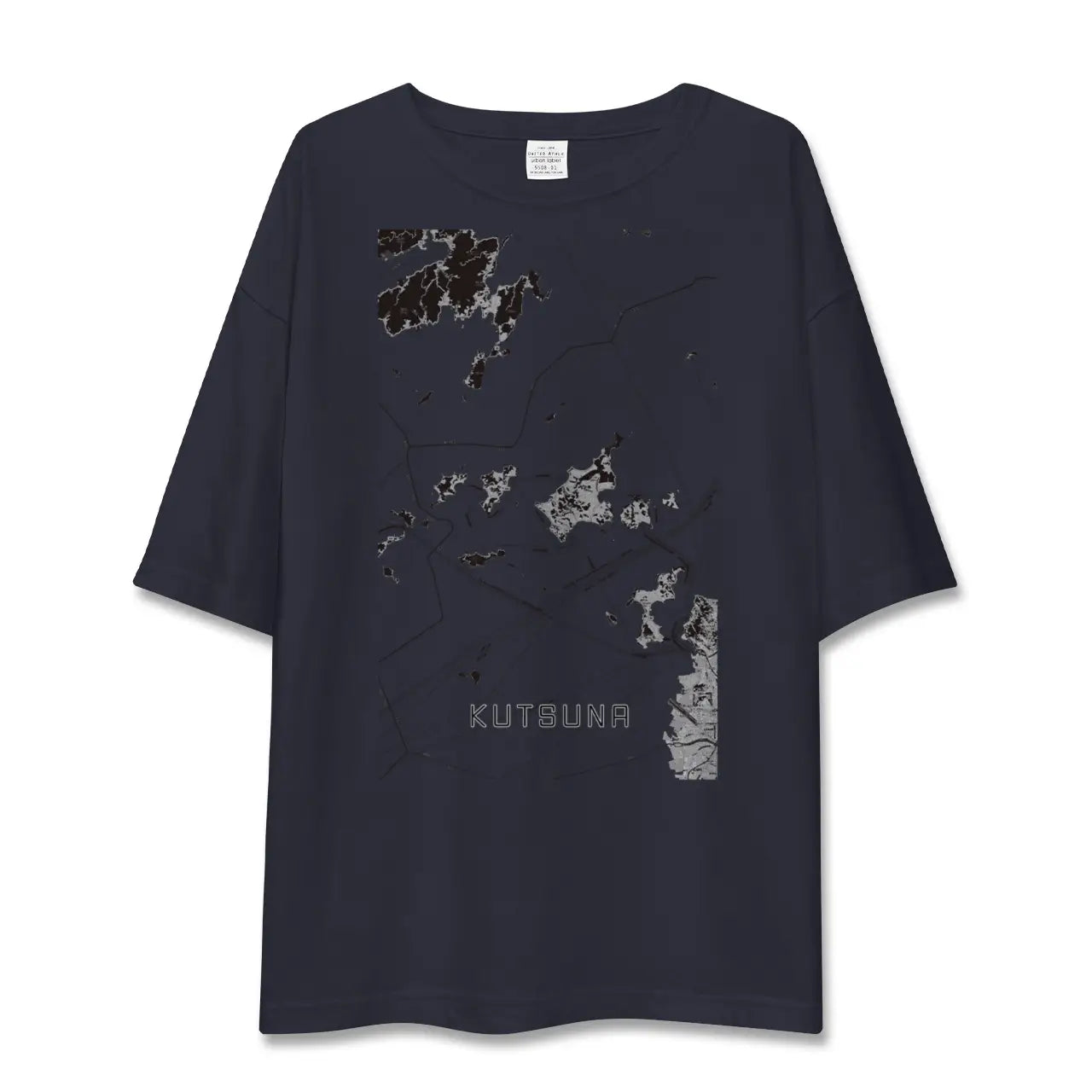 【忽那(愛媛県)】地図柄ビッグシルエットTシャツ