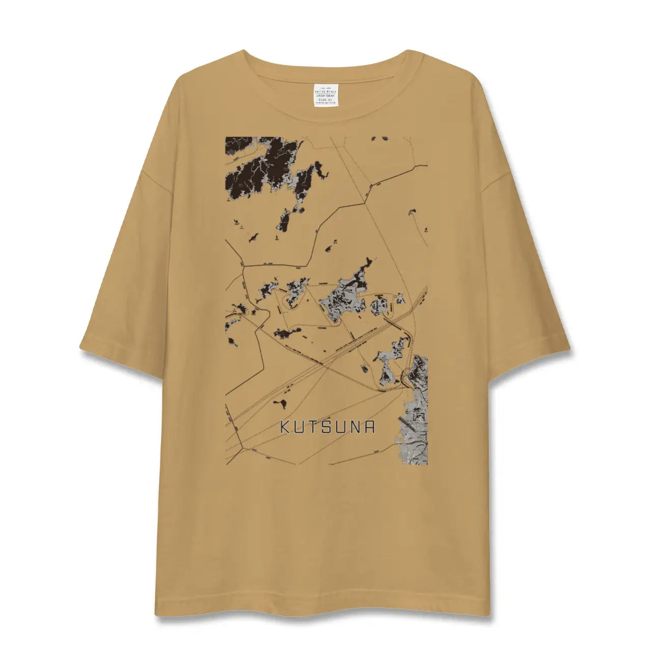 【忽那(愛媛県)】地図柄ビッグシルエットTシャツ