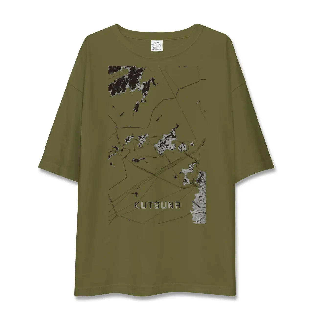 【忽那(愛媛県)】地図柄ビッグシルエットTシャツ