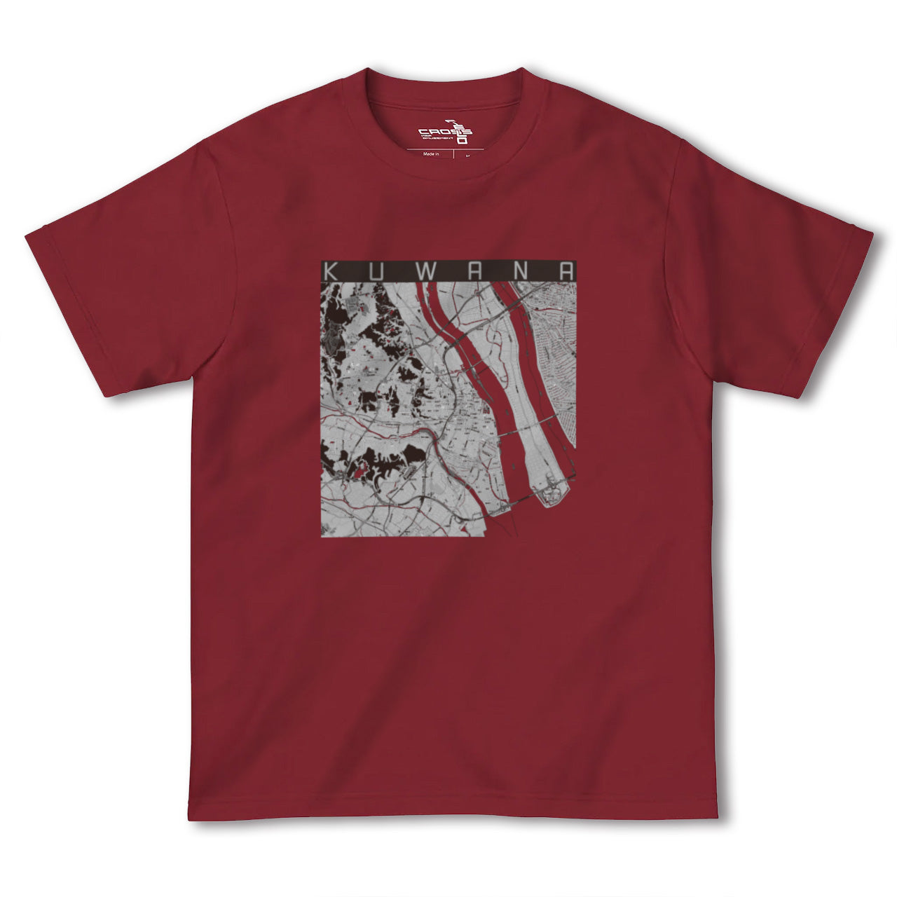【桑名(三重県)】地図柄ヘビーウェイトTシャツ