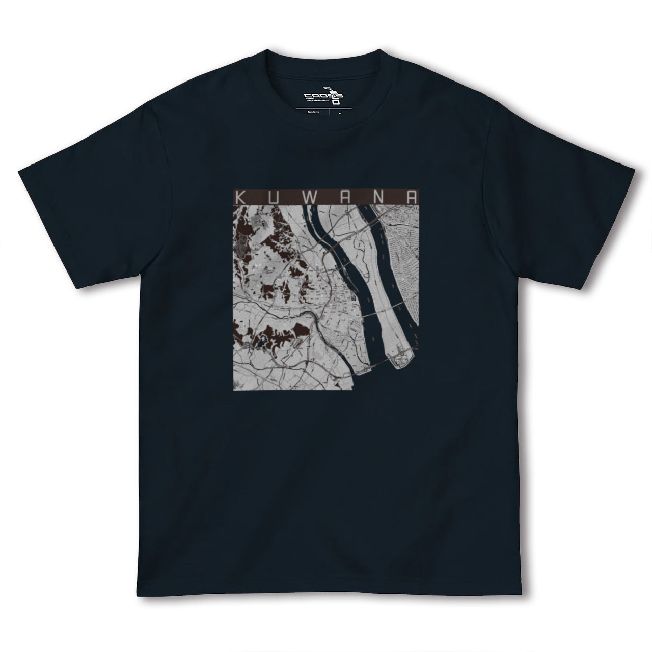 【桑名(三重県)】地図柄ヘビーウェイトTシャツ