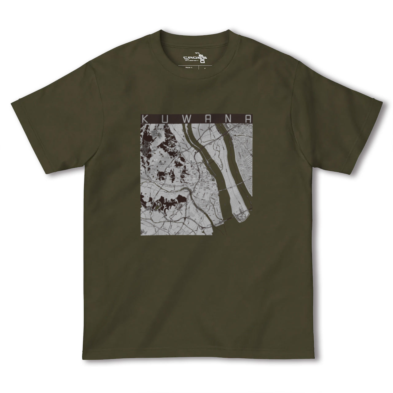 【桑名(三重県)】地図柄ヘビーウェイトTシャツ