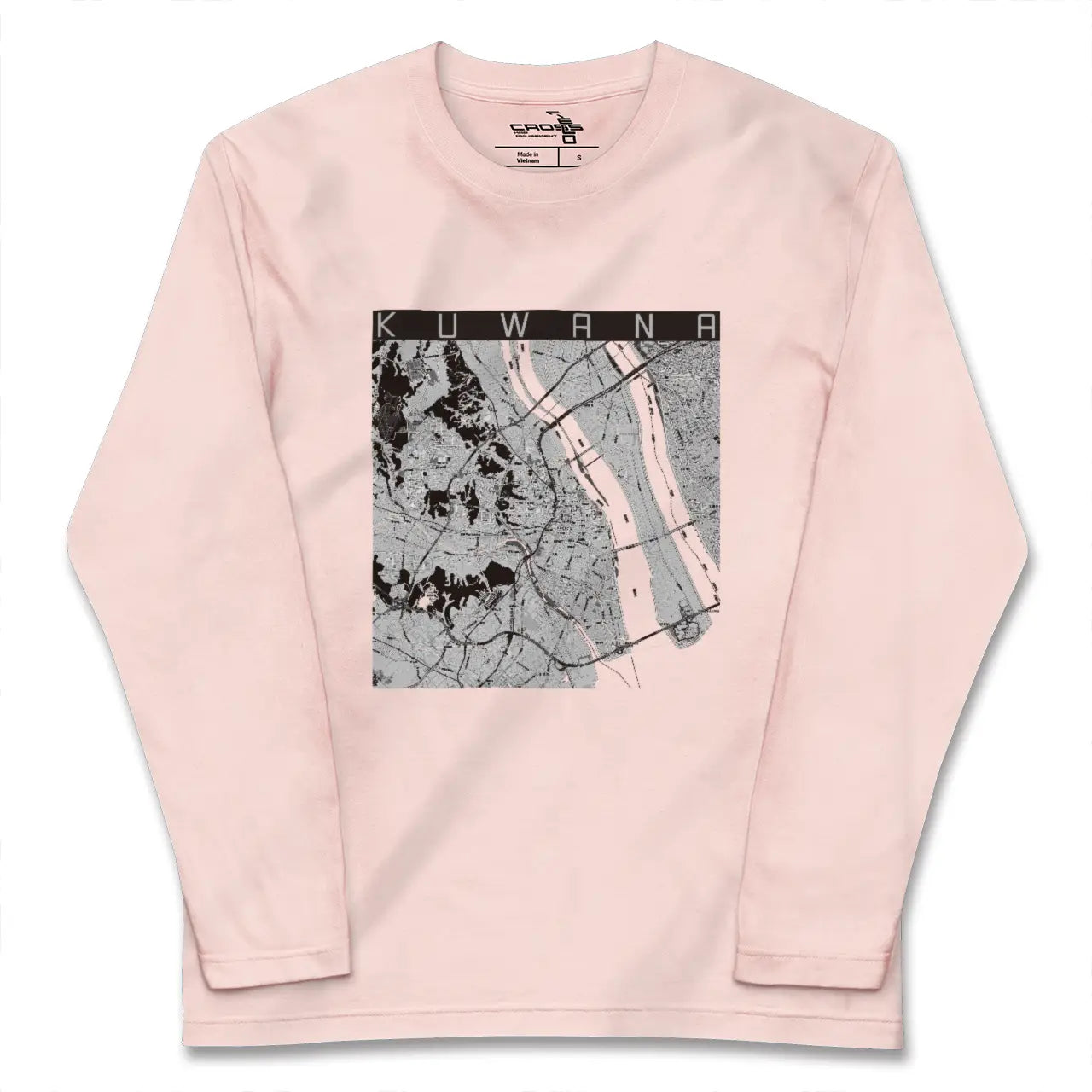 【桑名(三重県)】地図柄ロングスリーブTシャツ