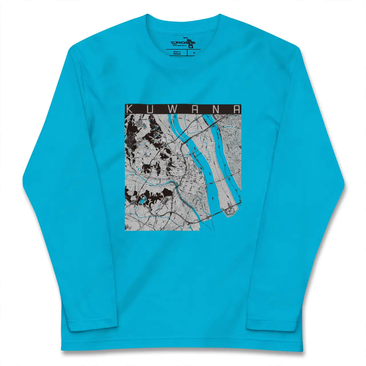 【桑名(三重県)】地図柄ロングスリーブTシャツ