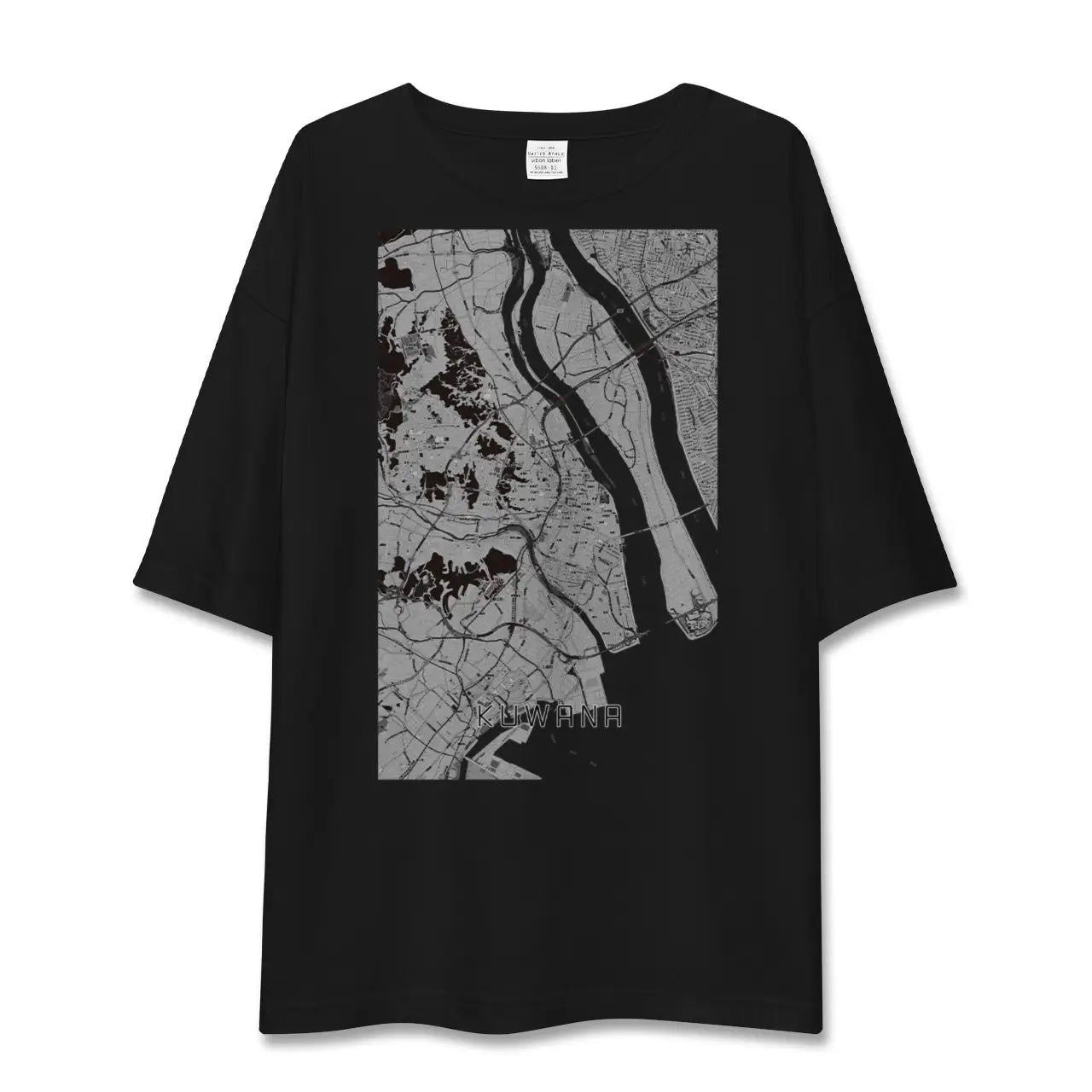 【桑名(三重県)】地図柄ビッグシルエットTシャツ
