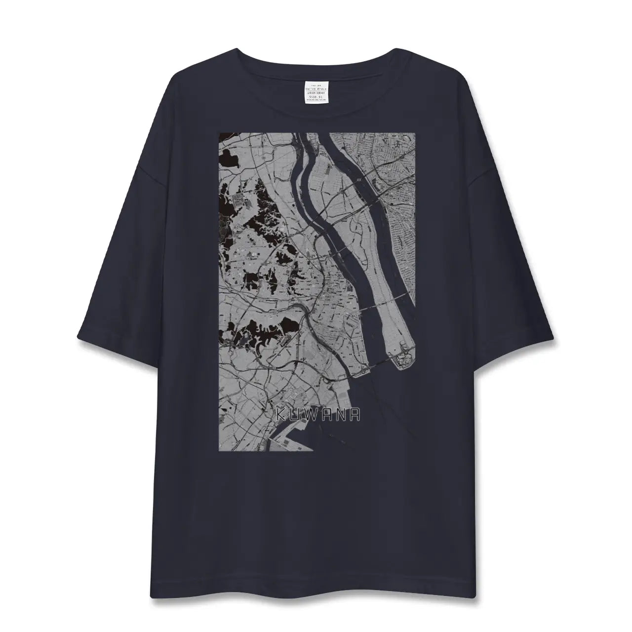 【桑名(三重県)】地図柄ビッグシルエットTシャツ