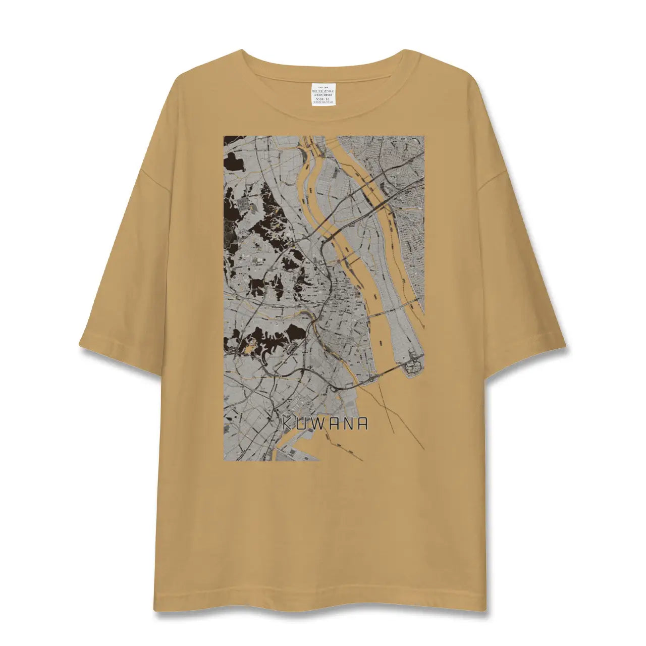 【桑名(三重県)】地図柄ビッグシルエットTシャツ