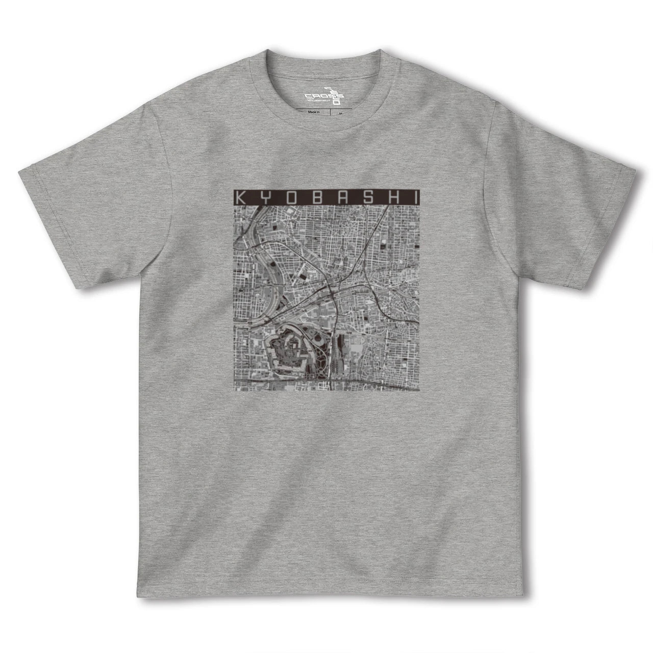 【京橋(大阪府)】地図柄ヘビーウェイトTシャツ