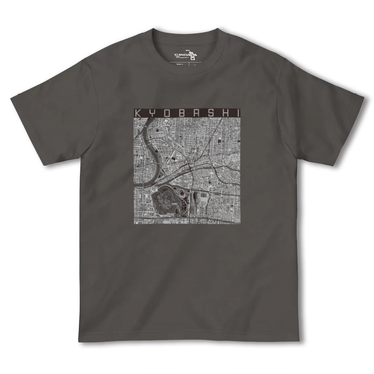 【京橋(大阪府)】地図柄ヘビーウェイトTシャツ