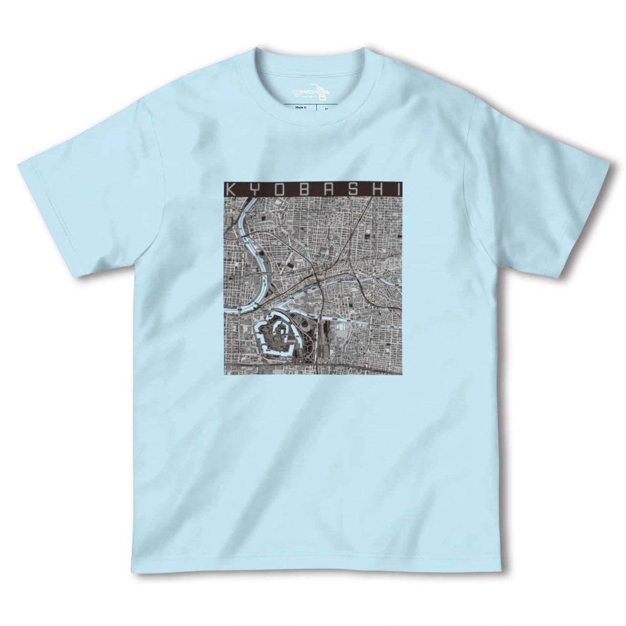 【京橋(大阪府)】地図柄ヘビーウェイトTシャツ