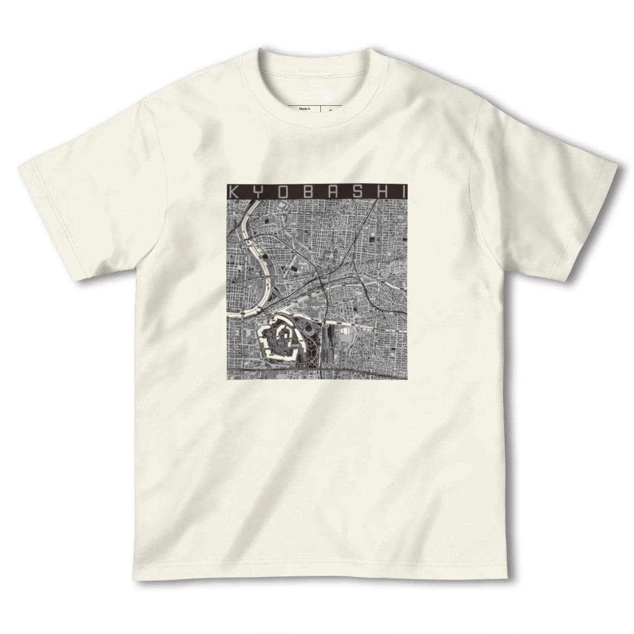 【京橋(大阪府)】地図柄ヘビーウェイトTシャツ