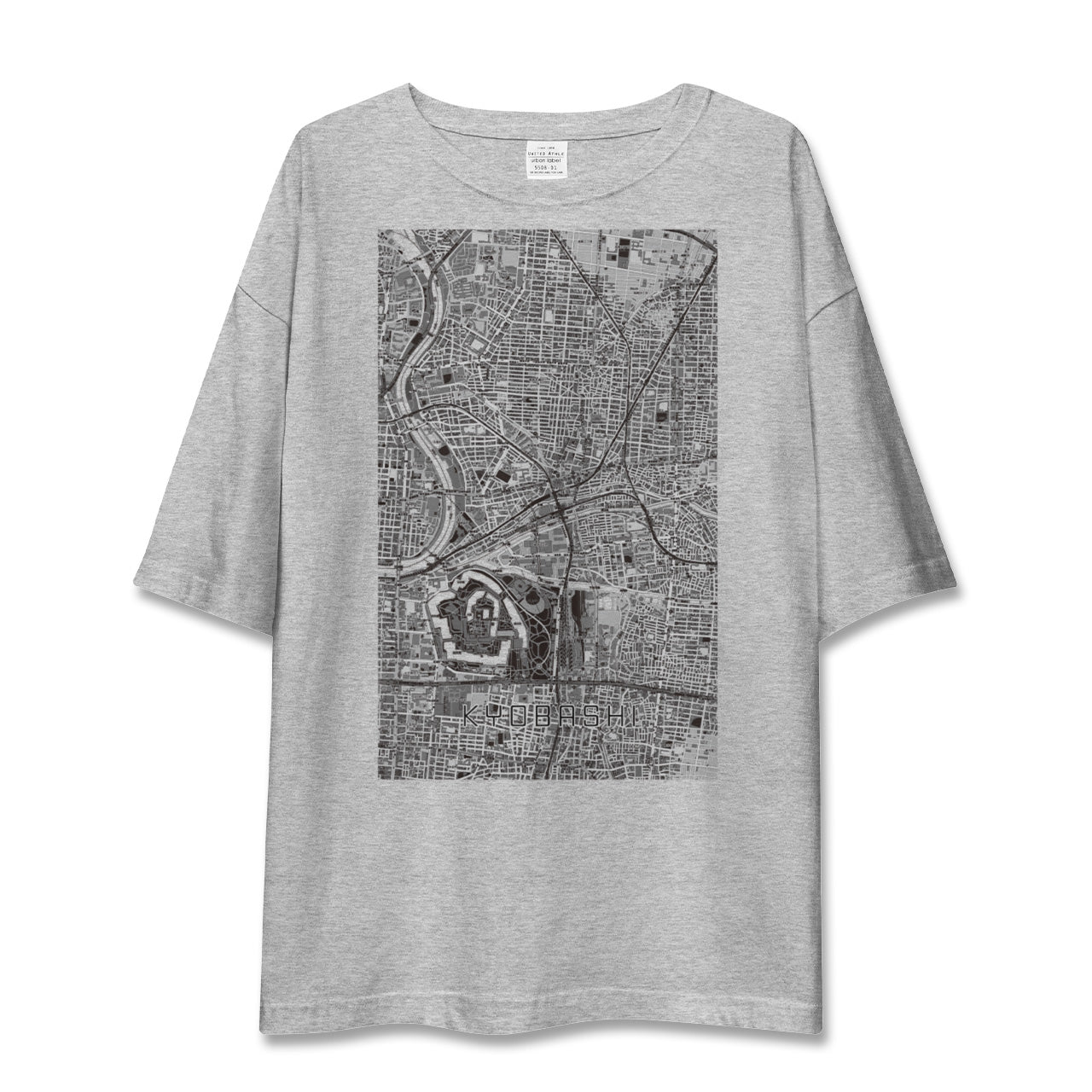 【京橋(大阪府)】地図柄ビッグシルエットTシャツ