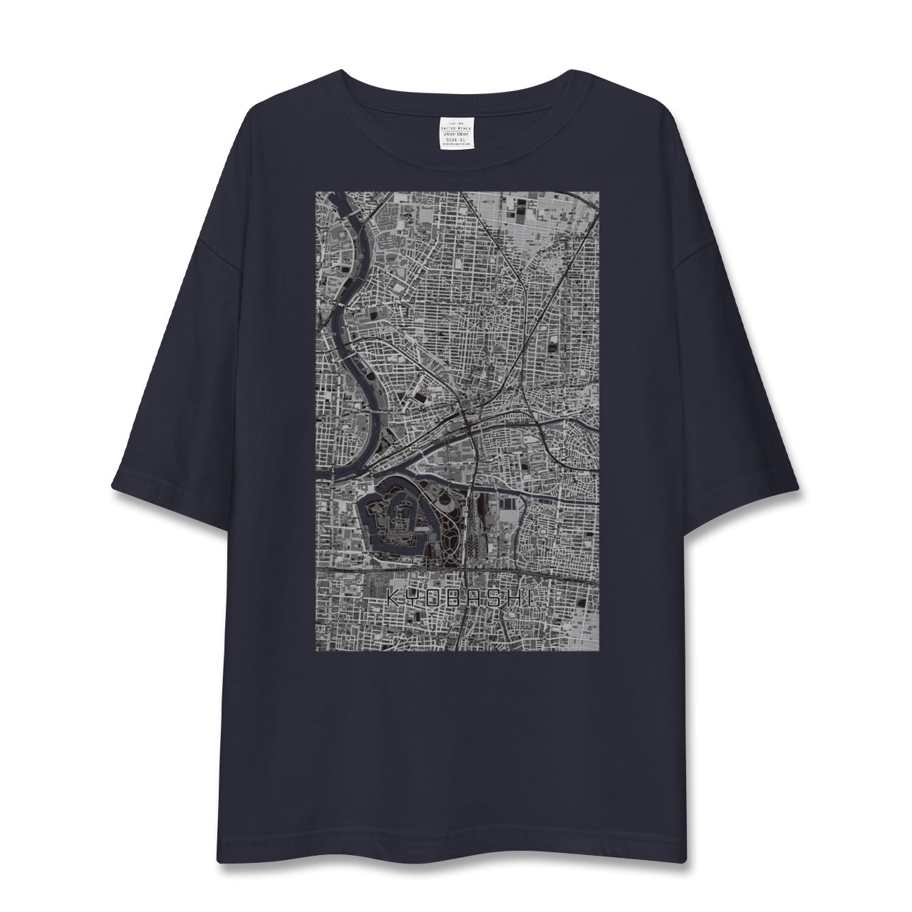 【京橋(大阪府)】地図柄ビッグシルエットTシャツ
