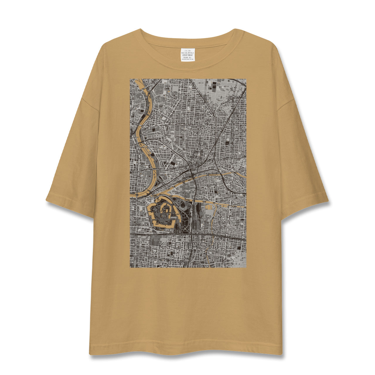 【京橋(大阪府)】地図柄ビッグシルエットTシャツ