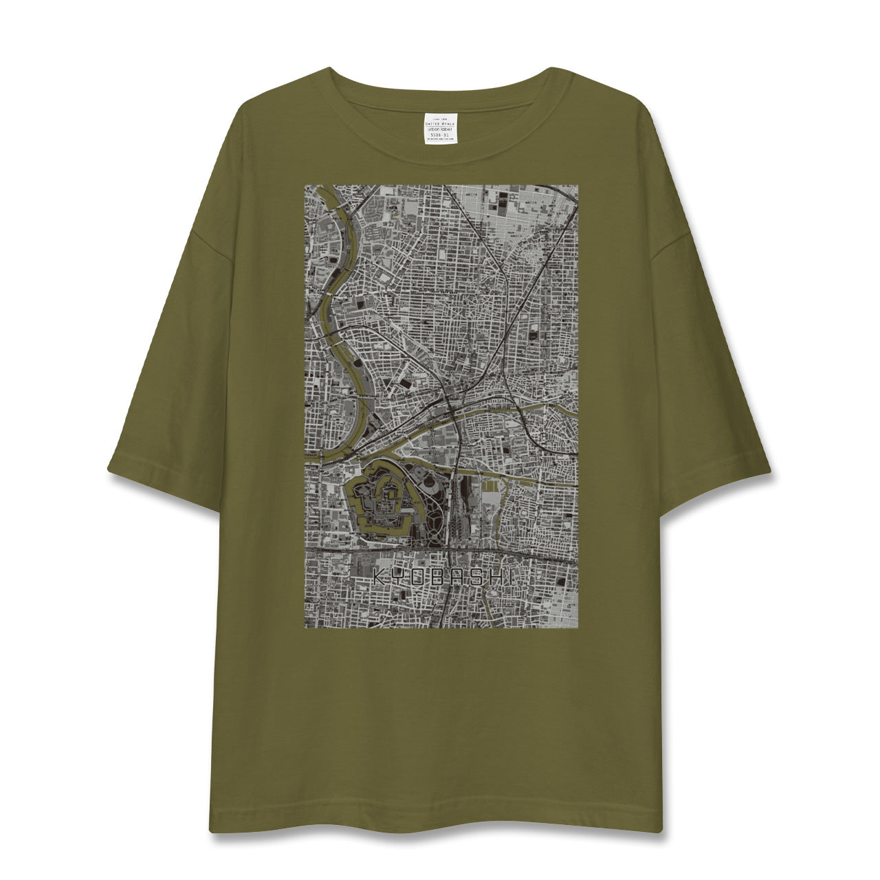 【京橋(大阪府)】地図柄ビッグシルエットTシャツ