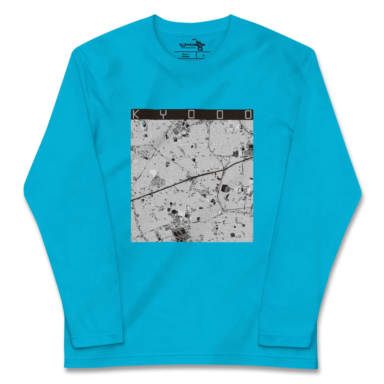 【経堂(東京都)】地図柄ロングスリーブTシャツ