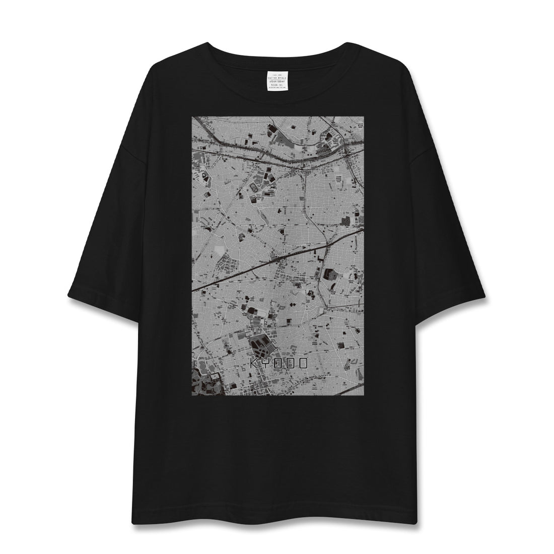 【経堂(東京都)】地図柄ビッグシルエットTシャツ