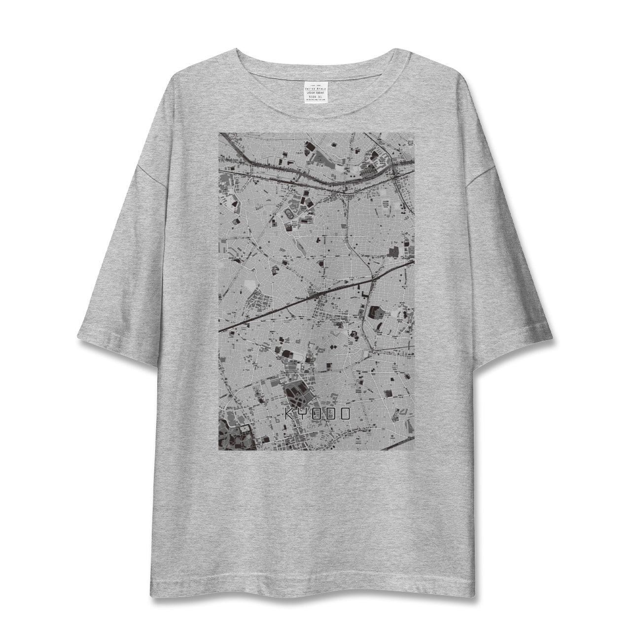 【経堂(東京都)】地図柄ビッグシルエットTシャツ