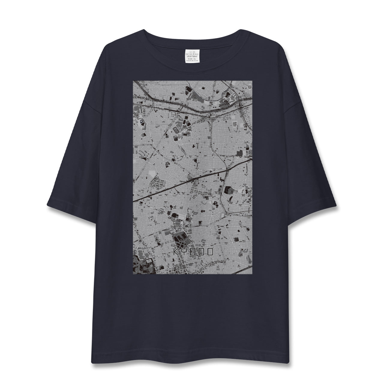 【経堂(東京都)】地図柄ビッグシルエットTシャツ