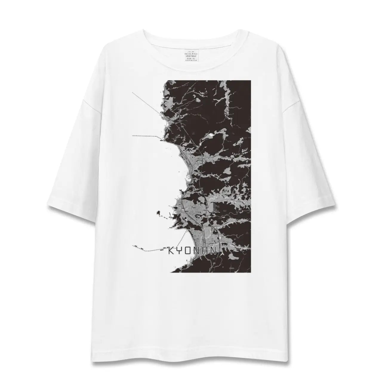 【鋸南(千葉県)】地図柄ビッグシルエットTシャツ