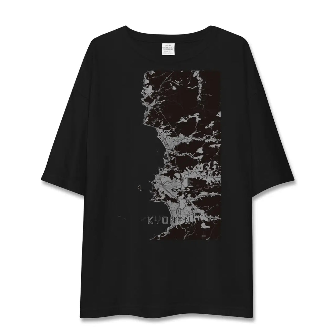 【鋸南(千葉県)】地図柄ビッグシルエットTシャツ