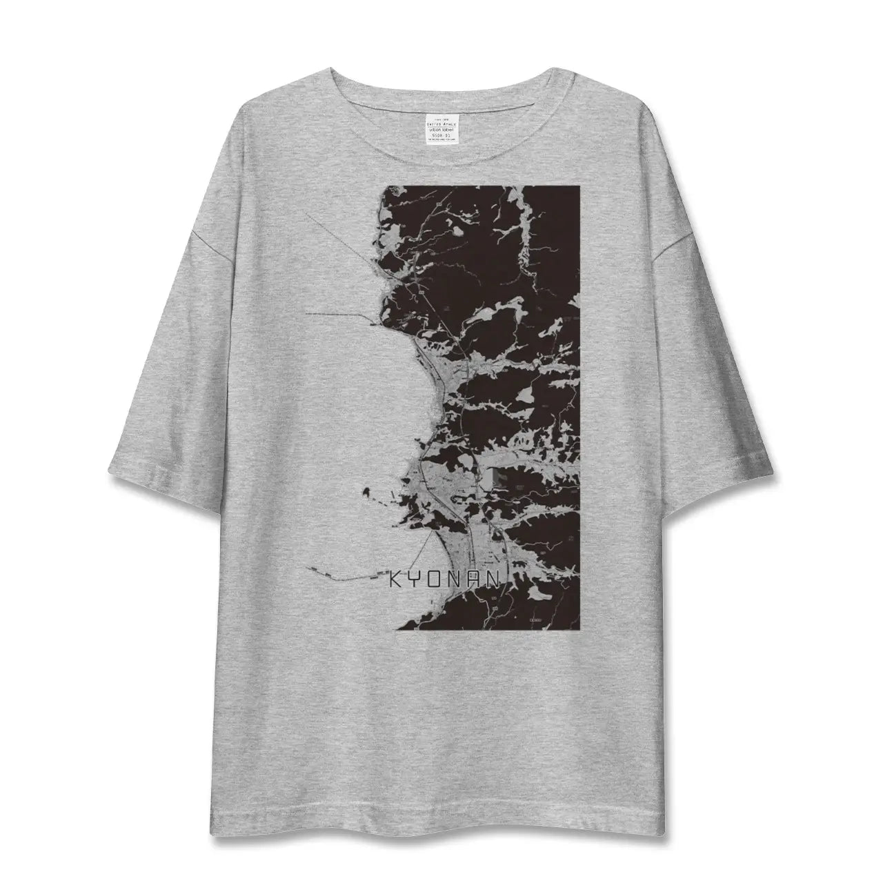 【鋸南(千葉県)】地図柄ビッグシルエットTシャツ