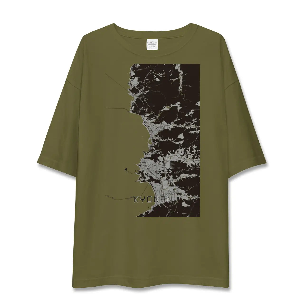 【鋸南(千葉県)】地図柄ビッグシルエットTシャツ