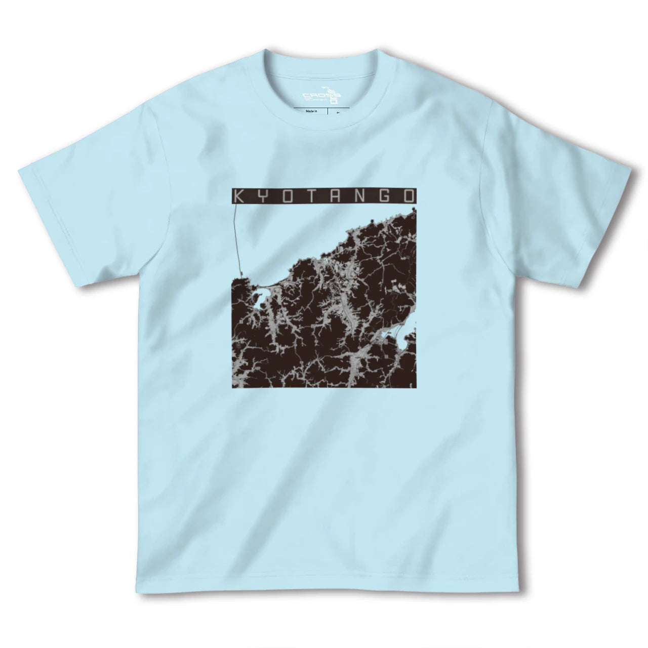 【京丹後(京都府)】地図柄ヘビーウェイトTシャツ