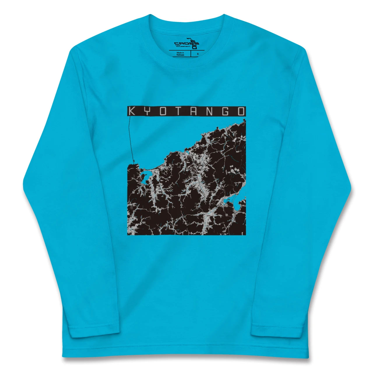 【京丹後(京都府)】地図柄ロングスリーブTシャツ